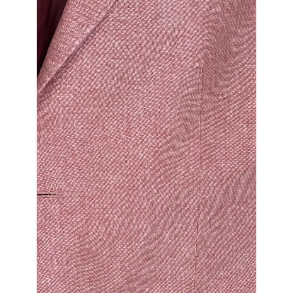 Stafford Pink Textured Sport Coat Blazer 44R NWOT